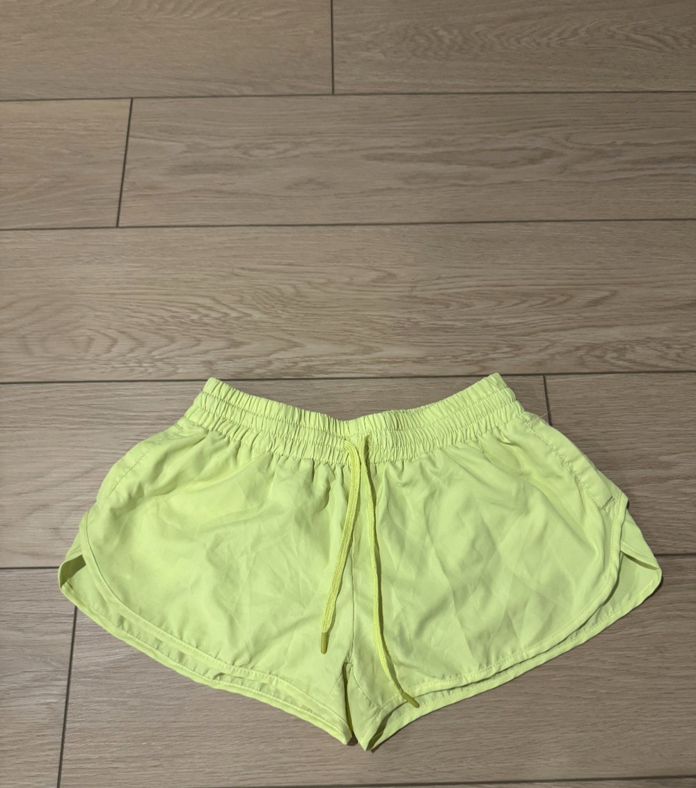 Cotton On Body Women's Size Small S Running Shorts Active Neon Green Pockets